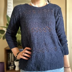 Jones New York Sport navy sweater